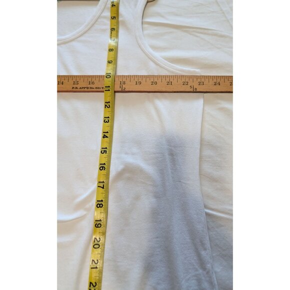 Soft Surroundings White Tank Top Lace Hem 2X Womens Plus Size long - Picture 11 of 11